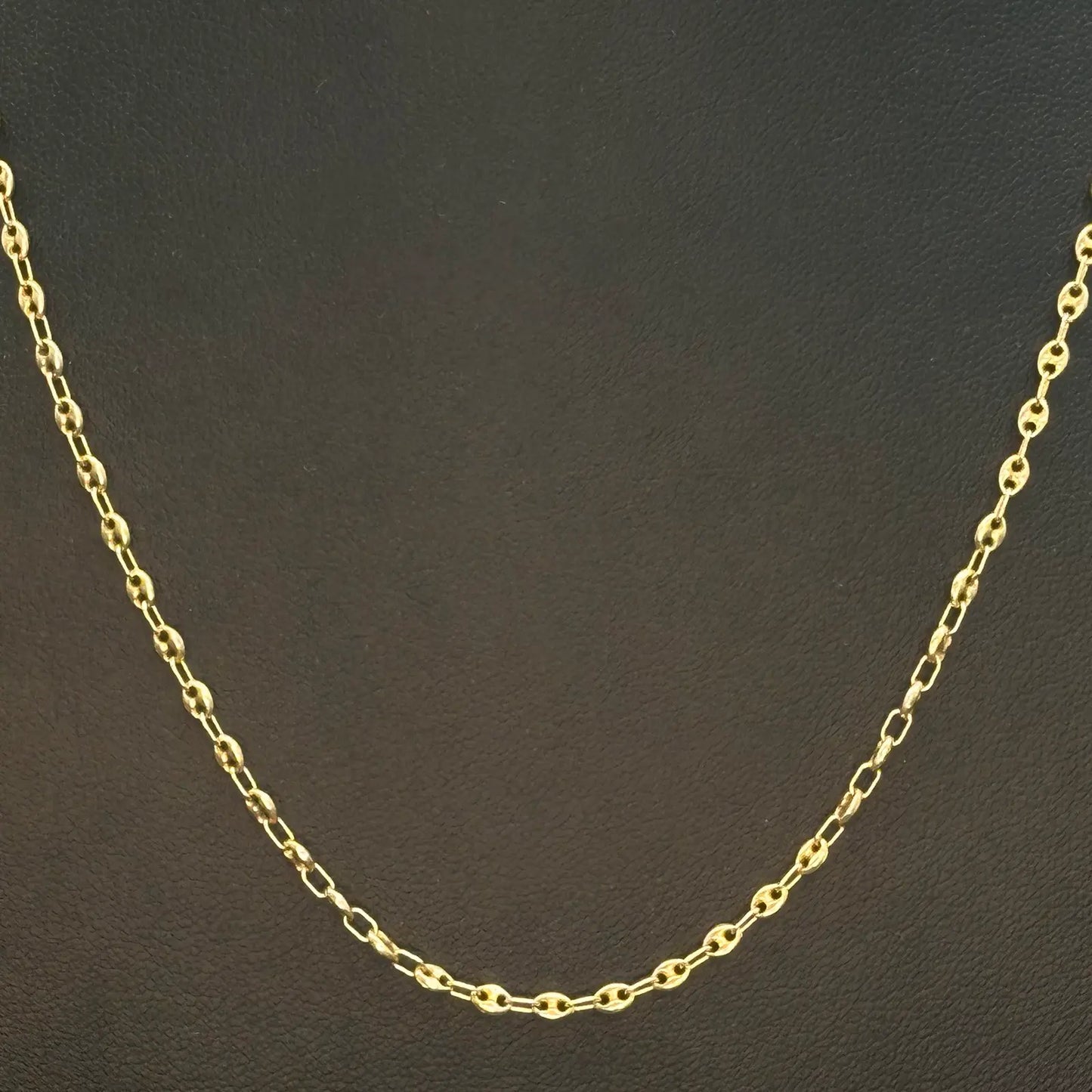 NEU Bohnenkette 585er Goldkette 14Kt Gelbgold Bohnen Kette 45cm