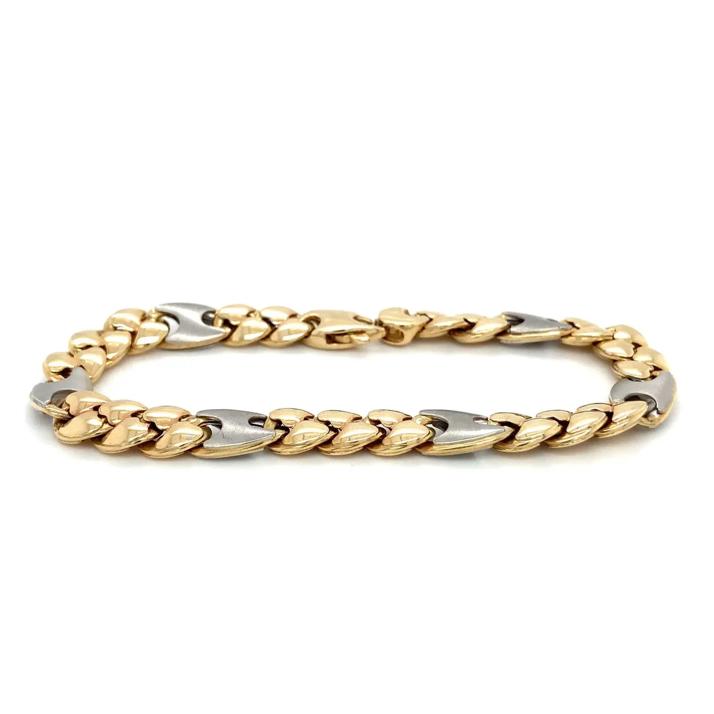 Figaro Armband 585er Gelbgold 14Karat 19,5cm Goldarmband Panzer