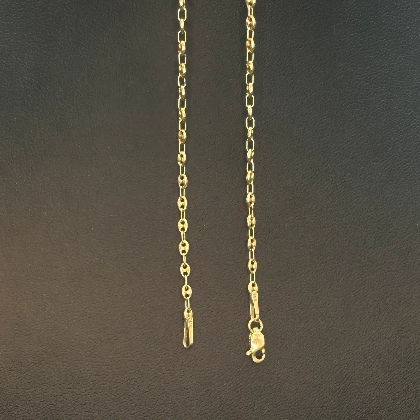 NEU Bohnenkette 585er Goldkette 14Kt Gelbgold Bohnen Kette 45cm
