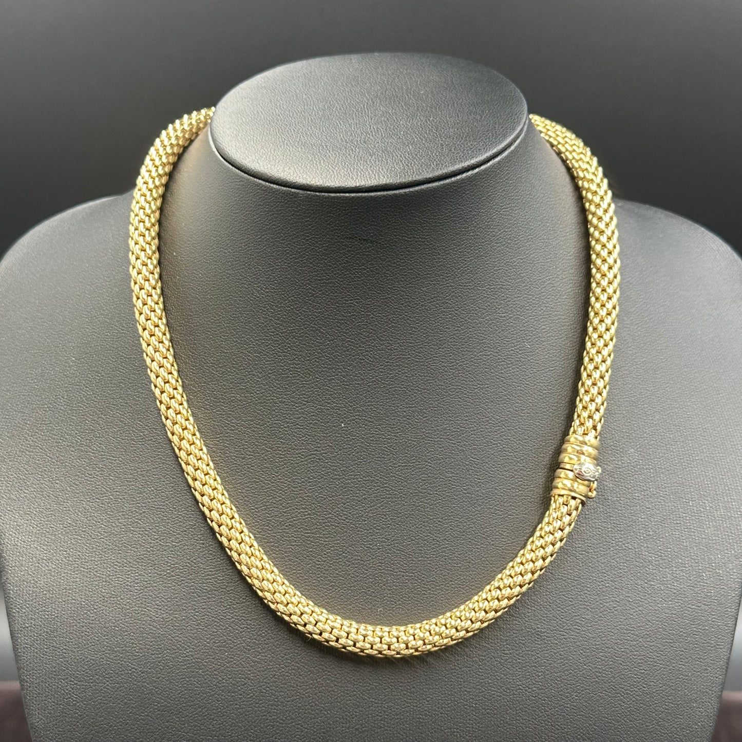 FOPE Kette 45cm + Armband 20cm 750er Gelbgold 18Karat Designer Fope Collier Schmuck Set