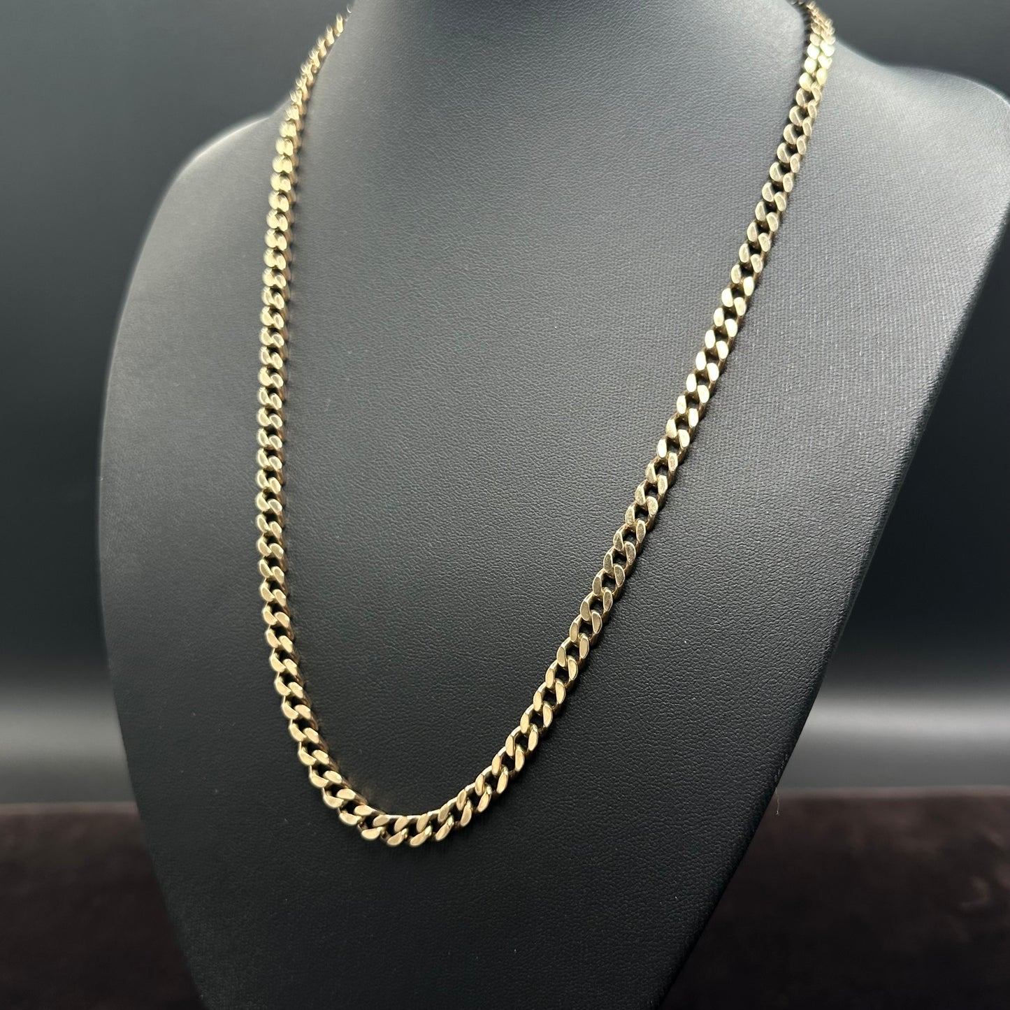 Massive Panzerkette 333er 8Karat Goldkette 55cm x 5mm Cubanchain 41g
