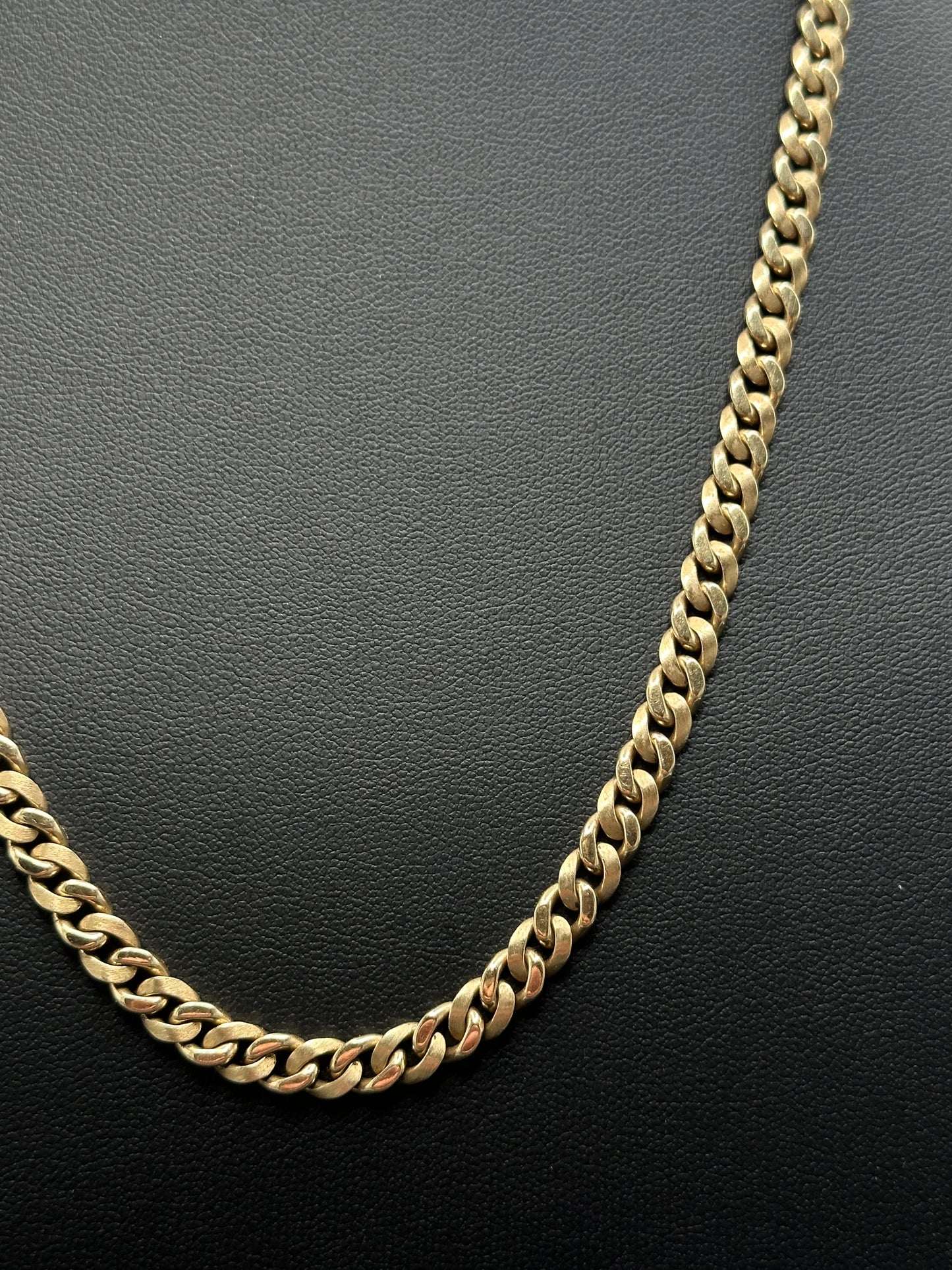 Massive Panzerkette 585er Gelbgold 14Karat Goldkette 50cm x5 mm Cuban Chain