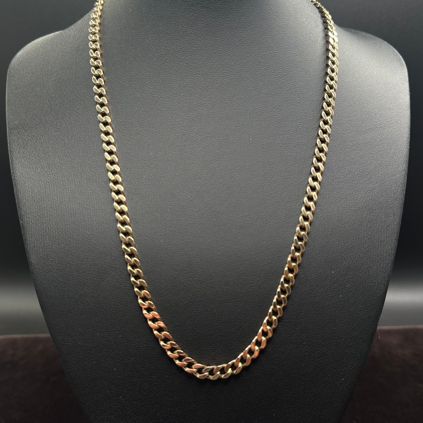 Massive Panzerkette 333er 8Karat Goldkette 55cm x 5mm Cubanchain 41g