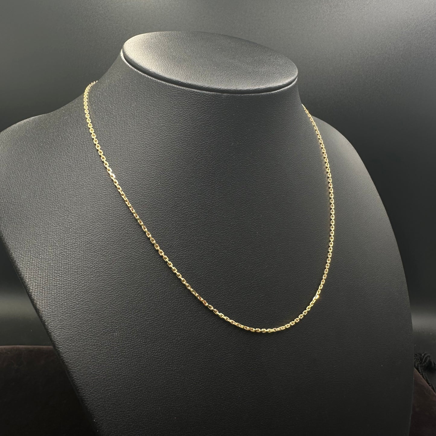 Ankerkette 585er Gelbgold 14Karat Goldkette 42cm x 1mm