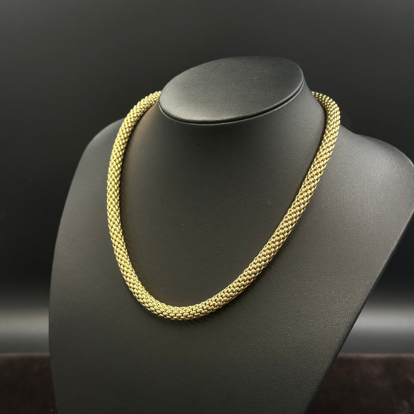 FOPE Kette 45cm + Armband 20cm 750er Gelbgold 18Karat Designer Fope Collier Schmuck Set