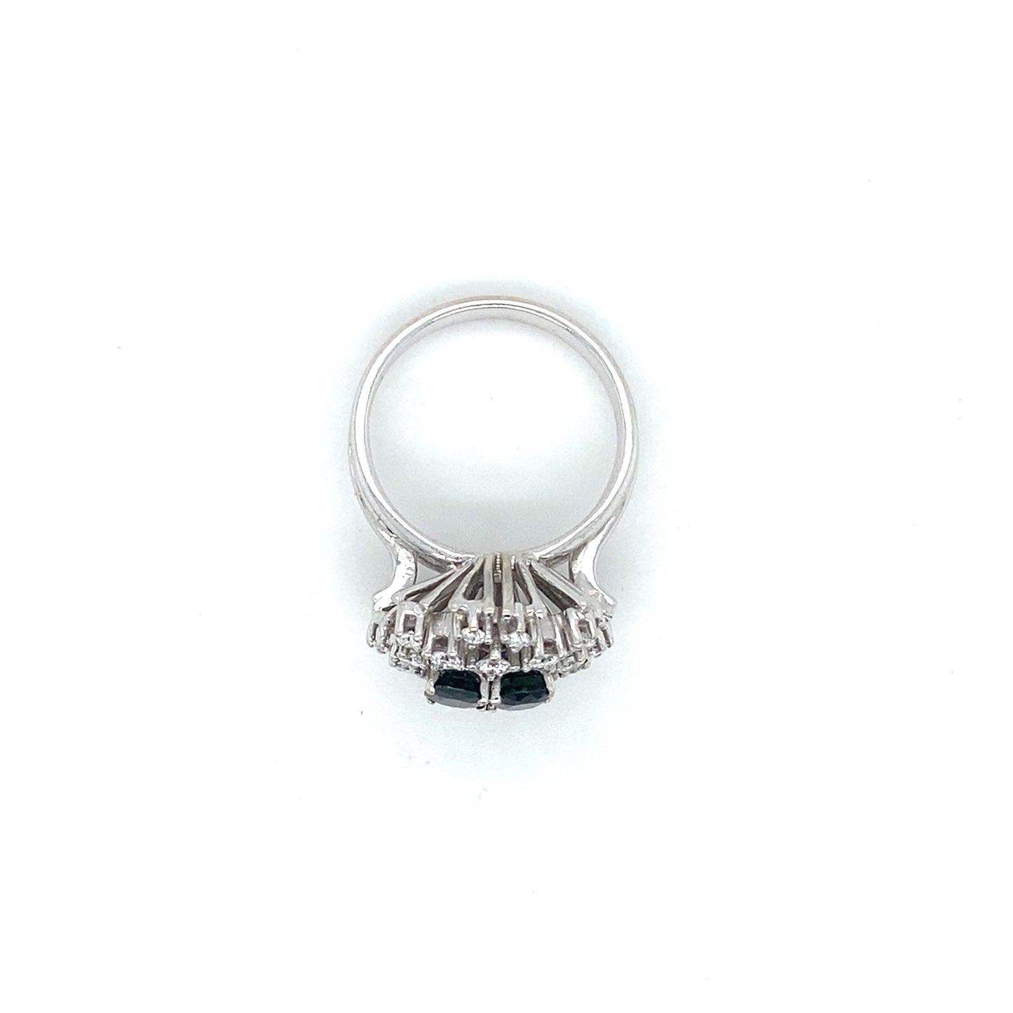 Saphir Brillantring 585er Weißgold 14Karat Edelsteinring mit Wertgutachten über 3220€