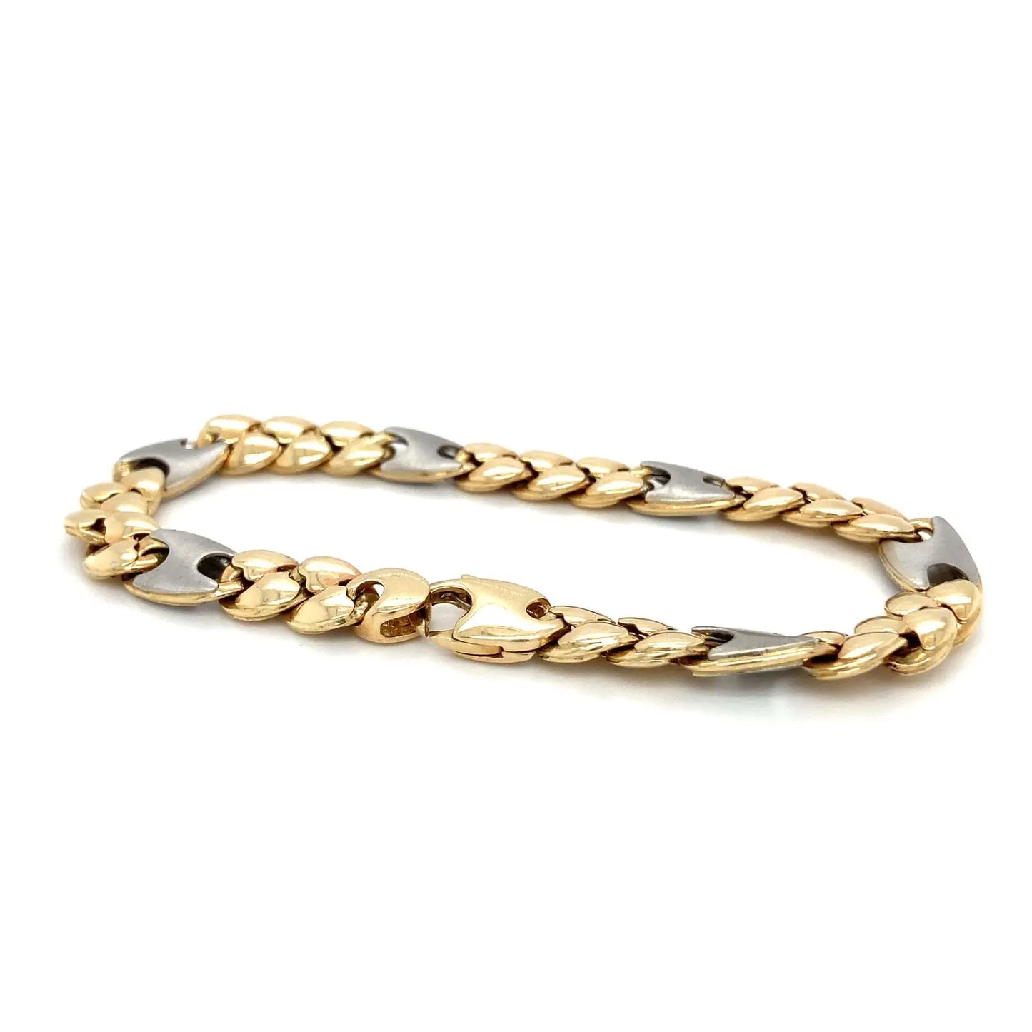 Figaro Armband 585er Gelbgold 14Karat 19,5cm Goldarmband Panzer