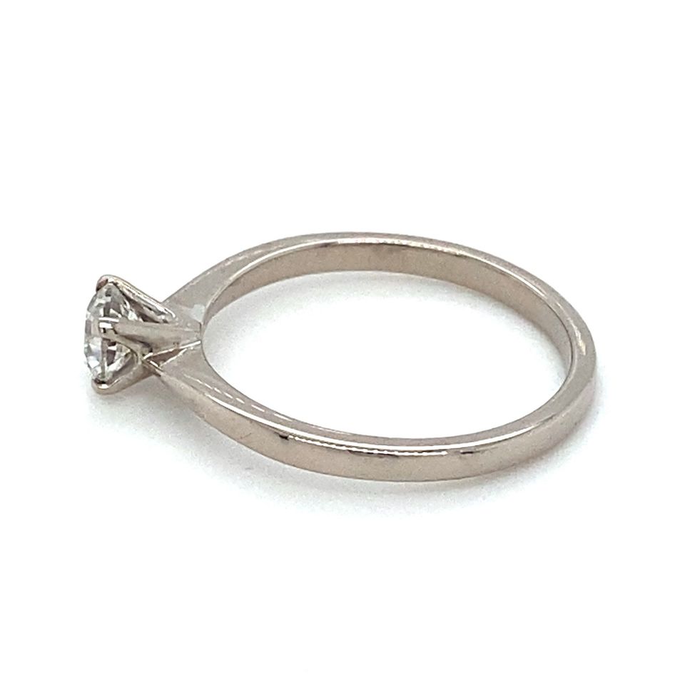 Verlobungsring Brillantring 0,35ct 750 Weißgold RG.50 18Karat Dia