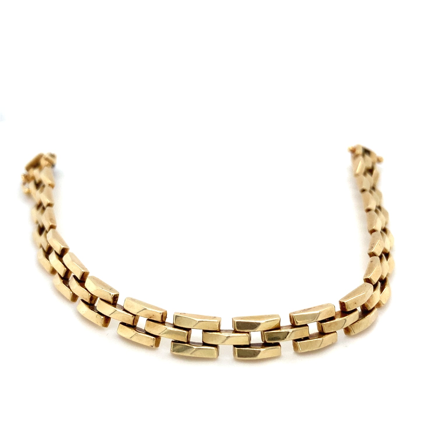 Grain de Riz Armband 585er Gelbgold 18cm x 6mm 14 Karat Goldarmband