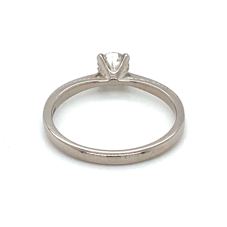 Verlobungsring Brillantring 0,35ct 750 Weißgold RG.50 18Karat Dia