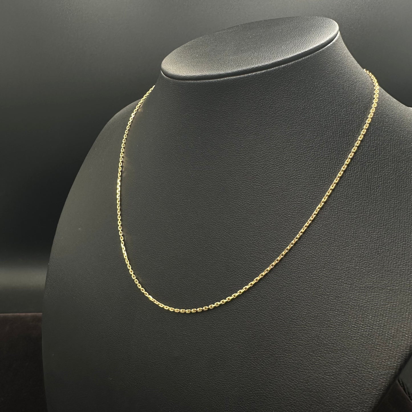 Ankerkette 585er Gelbgold 14Karat Goldkette 42cm x 1mm