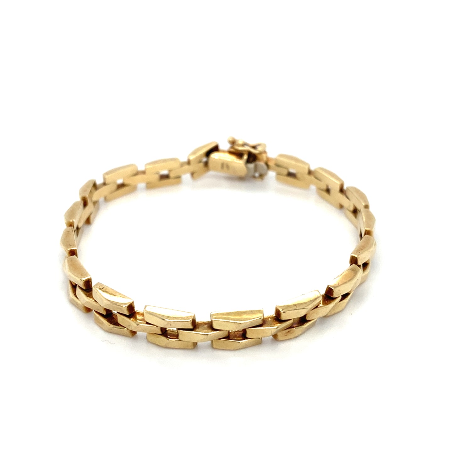 Grain de Riz Armband 585er Gelbgold 18cm x 6mm 14 Karat Goldarmband