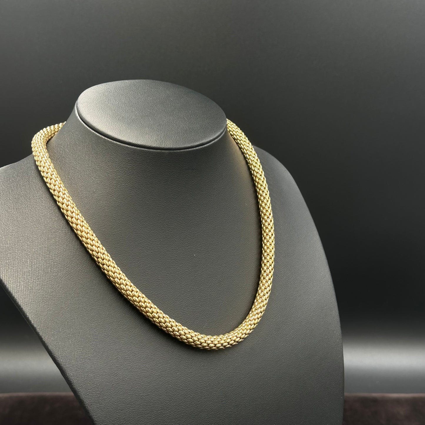 FOPE Kette 45cm + Armband 20cm 750er Gelbgold 18Karat Designer Fope Collier Schmuck Set