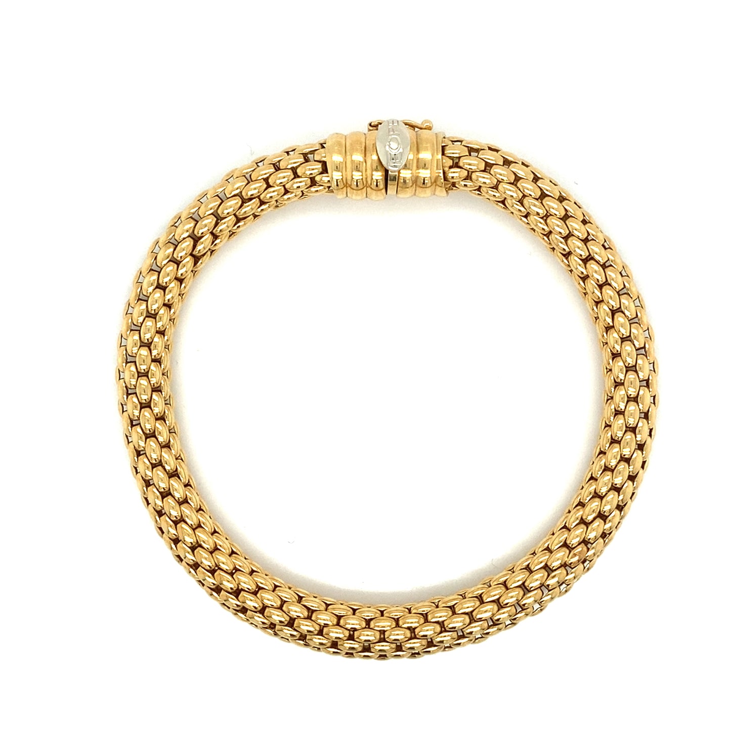 FOPE Kette 45cm + Armband 20cm 750er Gelbgold 18Karat Designer Fope Collier Schmuck Set
