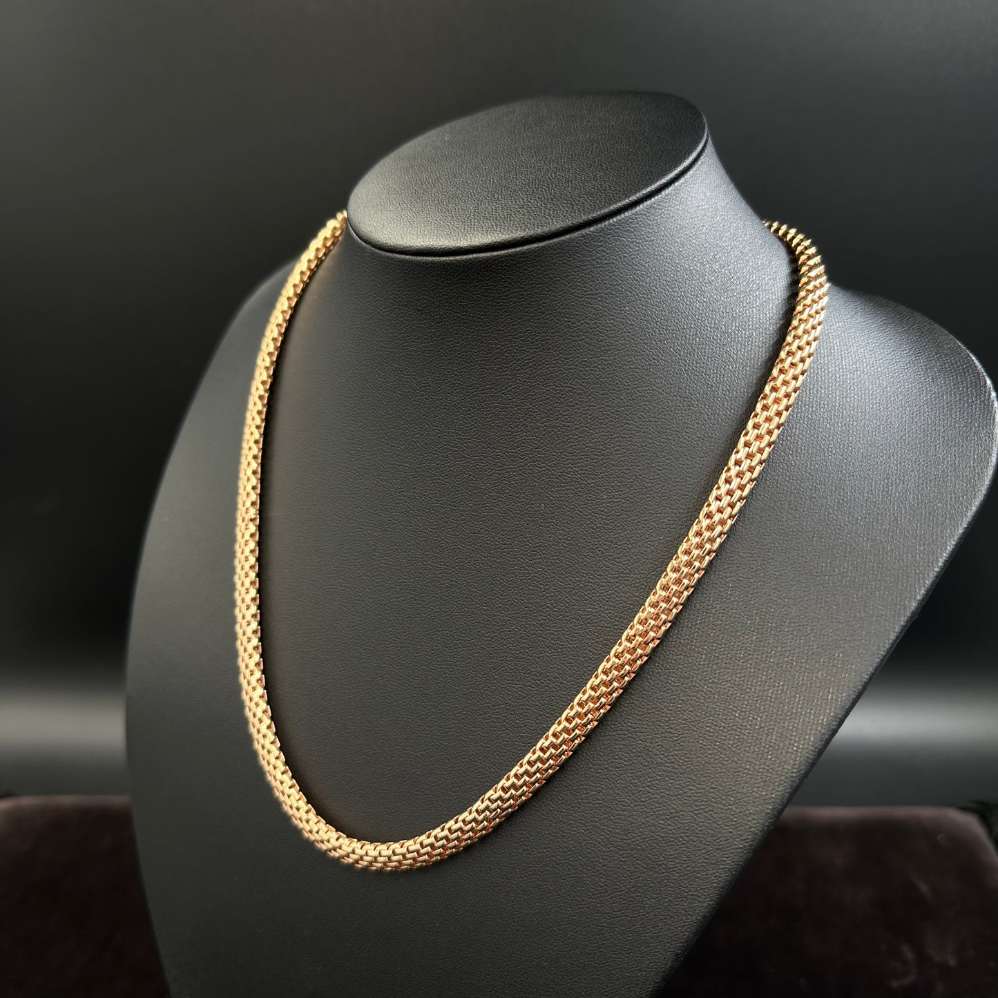 Schlauchkette Goldkette 50cm x 6mm 585 14Karat Gelbgold Flexkette