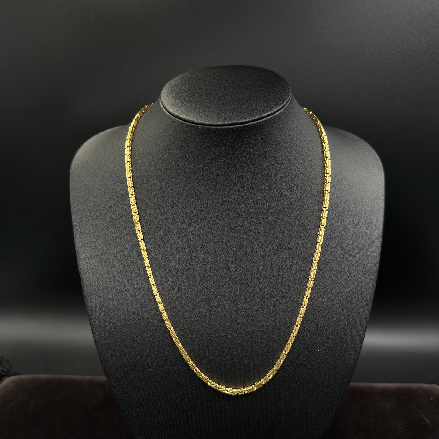 Thaikette 916er Gelbgold 22Karat Goldkette 53cm x 2mm