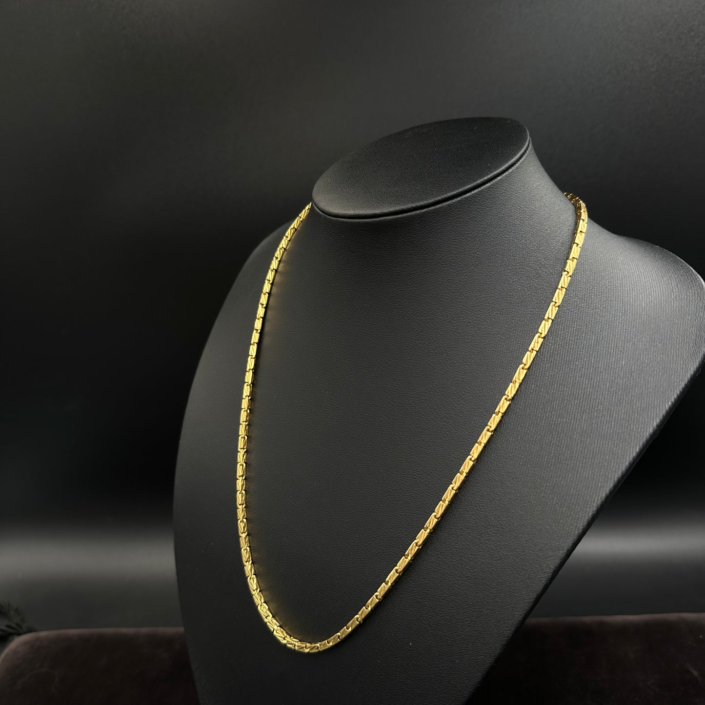 Thaikette 916er Gelbgold 22Karat Goldkette 53cm x 2mm