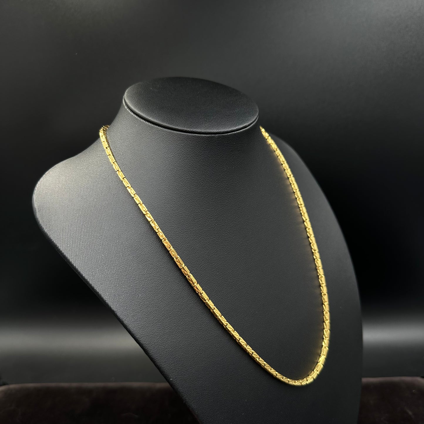 Thaikette 916er Gelbgold 22Karat Goldkette 53cm x 2mm