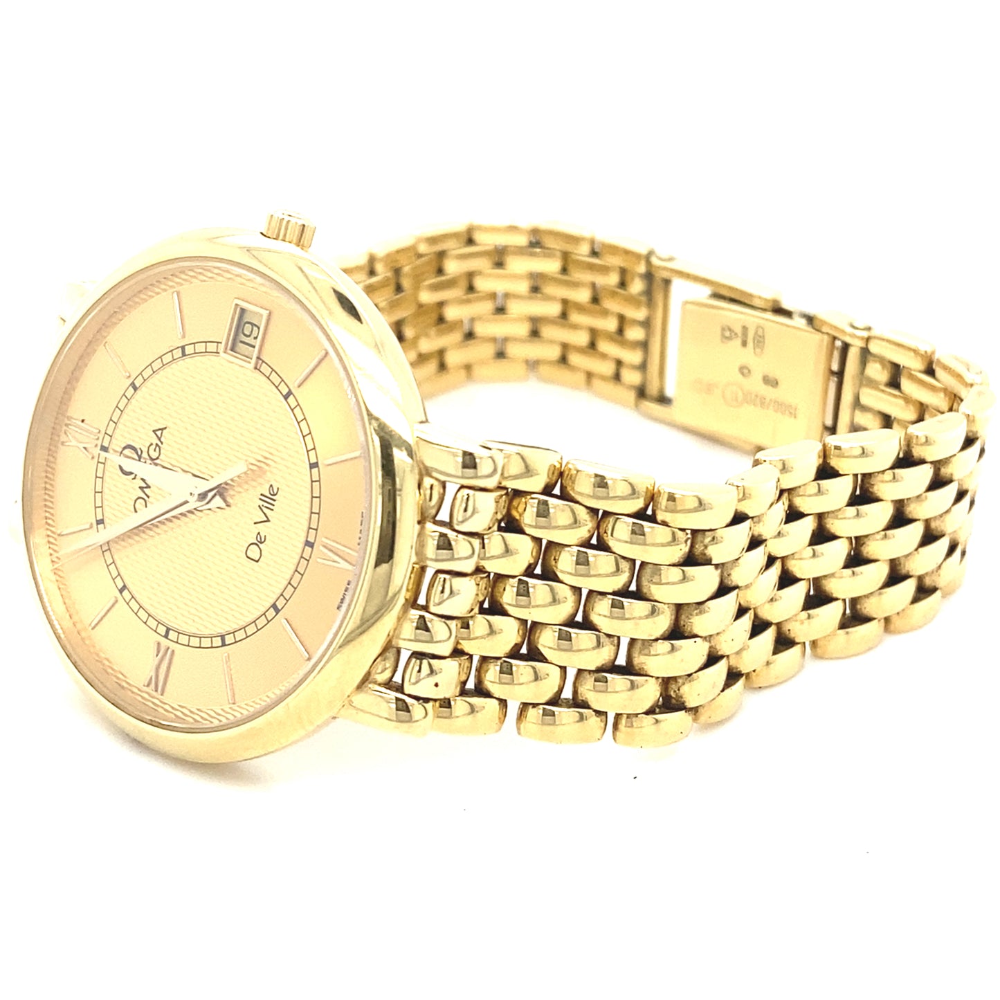 Omega De Ville Vollgold Golduhr Goldarmbanduhr 18Karat Gelbgold 750