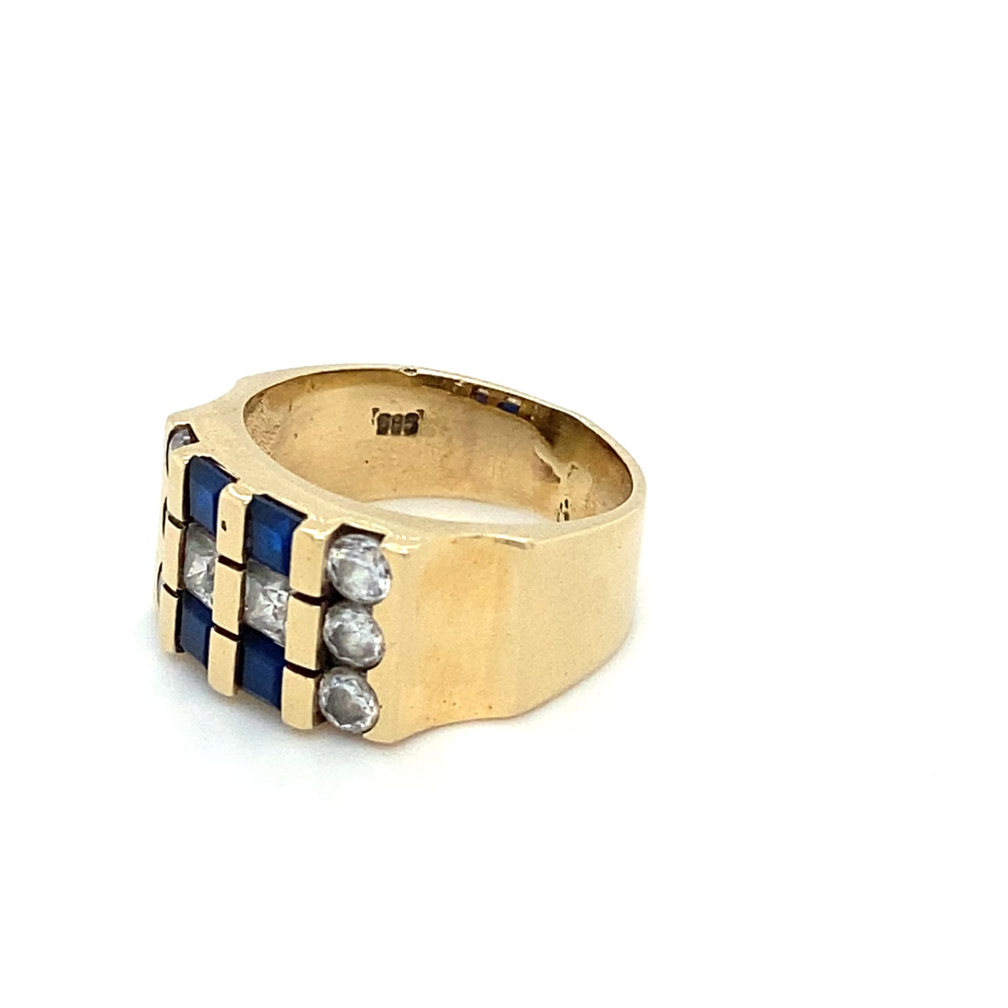 Edelstein Ring Goldring RG.50 14Karat Gelbgold