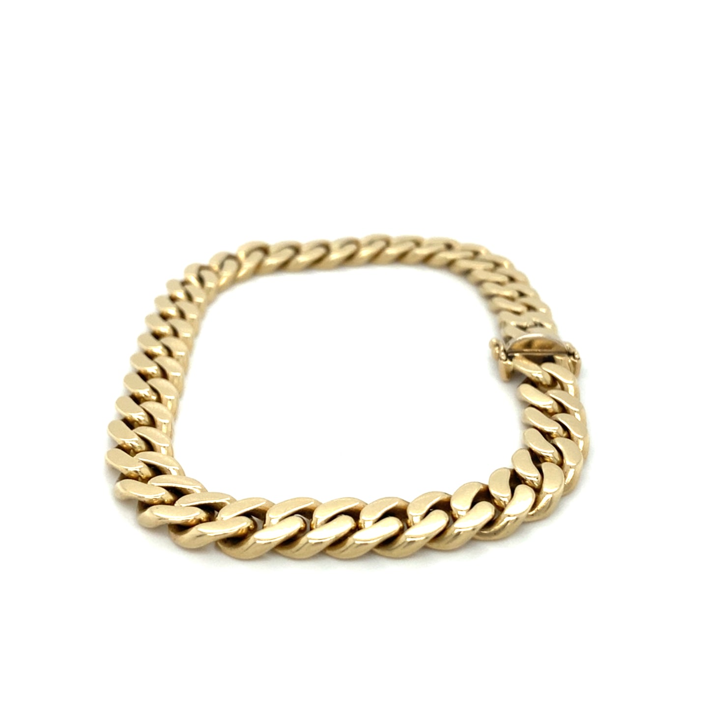 Massives Panzerarmband 22cm x 8mm 14K Gelbgold