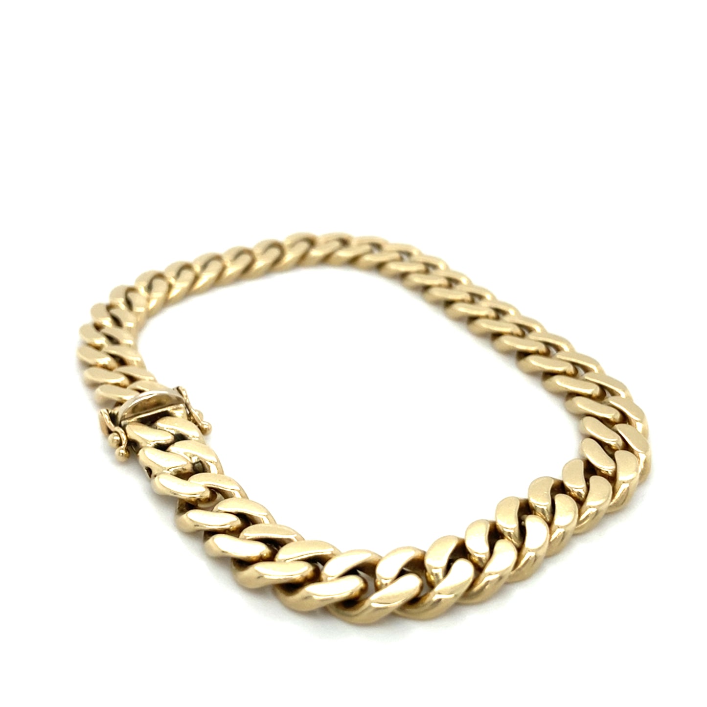 Massives Panzerarmband 22cm x 8mm 14K Gelbgold