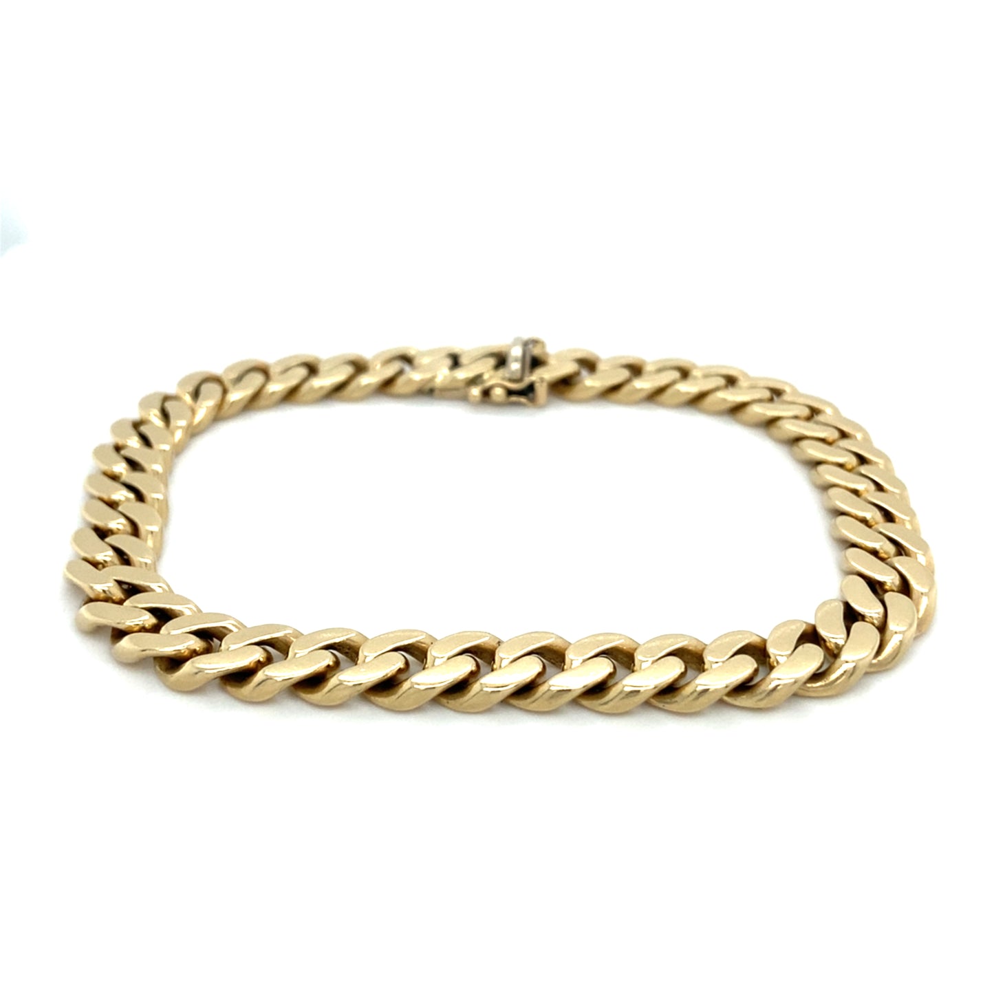 Massives Panzerarmband 22cm x 8mm 14K Gelbgold