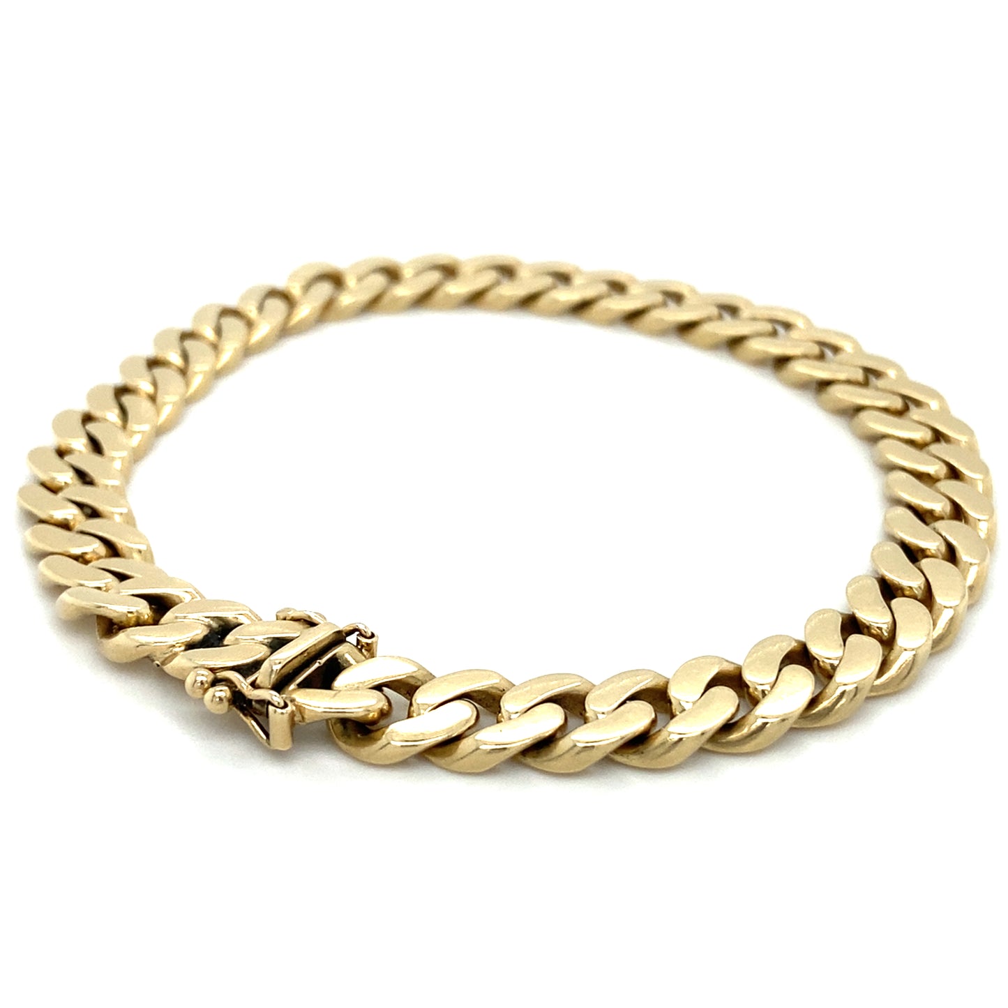 Massives Panzerarmband 22cm x 8mm 14K Gelbgold