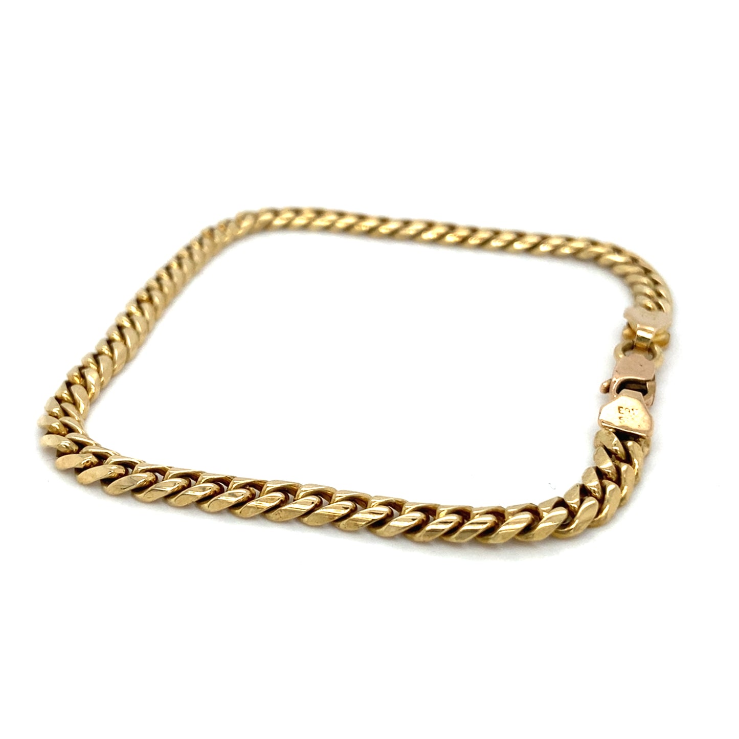 Panzer Armband 585 Goldarmband 14Karat Goldschmuck 22,5cm x 5mm