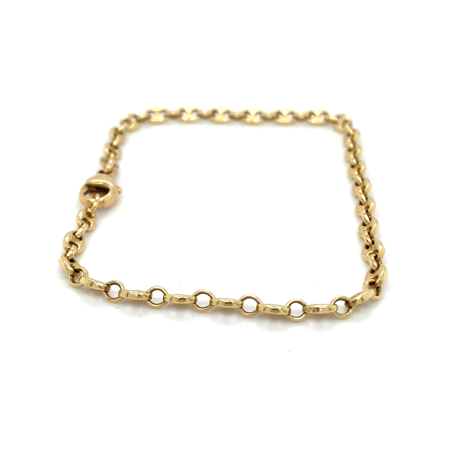 Massives FBM Panzerarmband 18,5cm x 7mm 14K Gelbgold