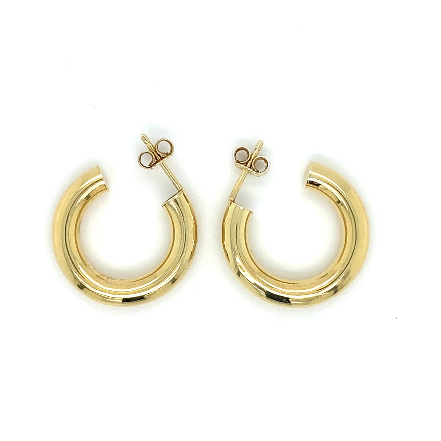 Echtgold Creolen 585er Gelbgold 14Kt Ohrringe Gold Ohrstecker