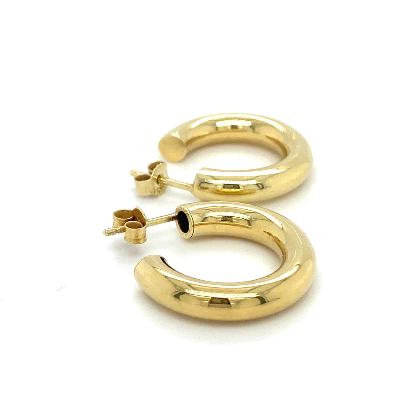 Echtgold Creolen 585er Gelbgold 14Kt Ohrringe Gold Ohrstecker