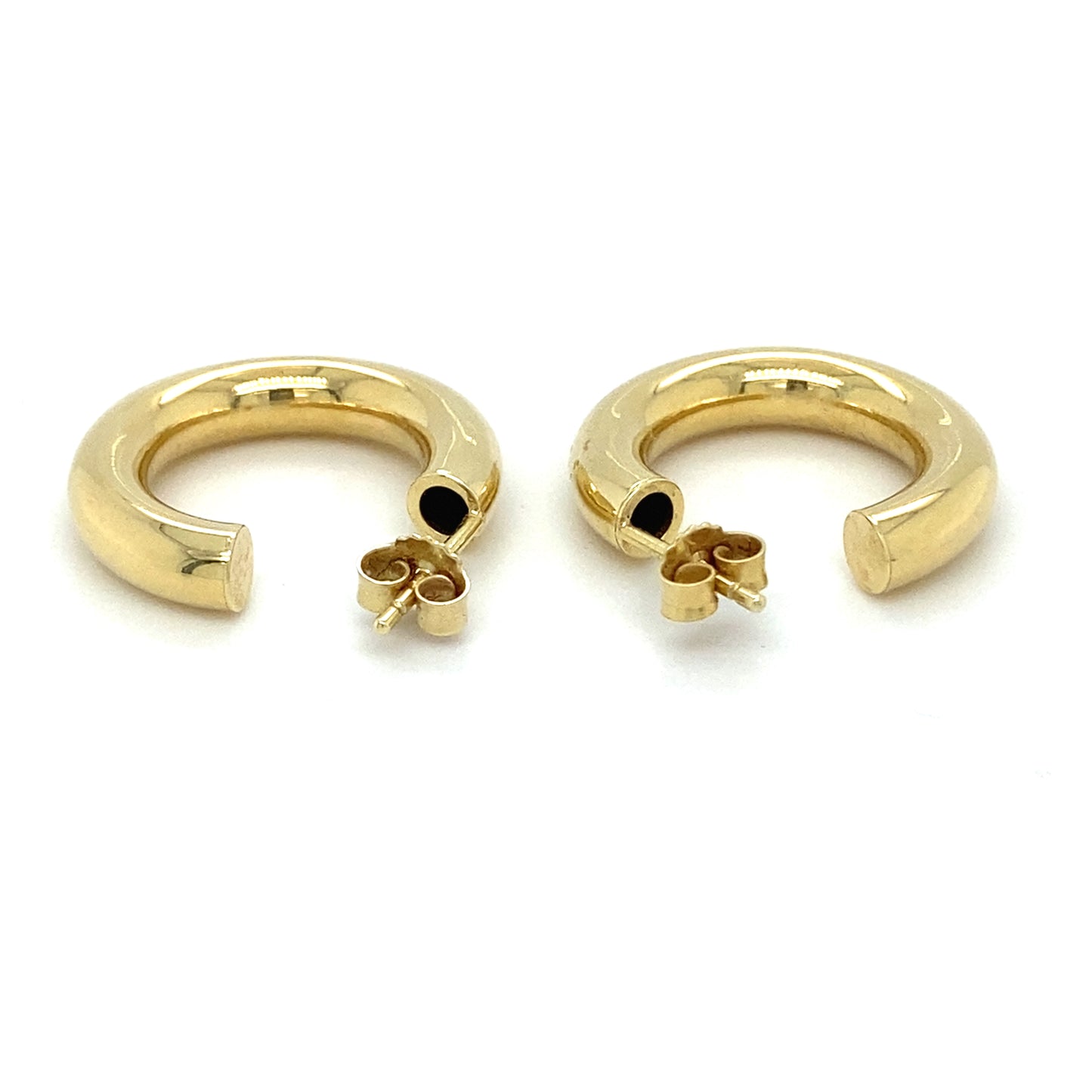 Echtgold Creolen 585er Gelbgold 14Kt Ohrringe Gold Ohrstecker