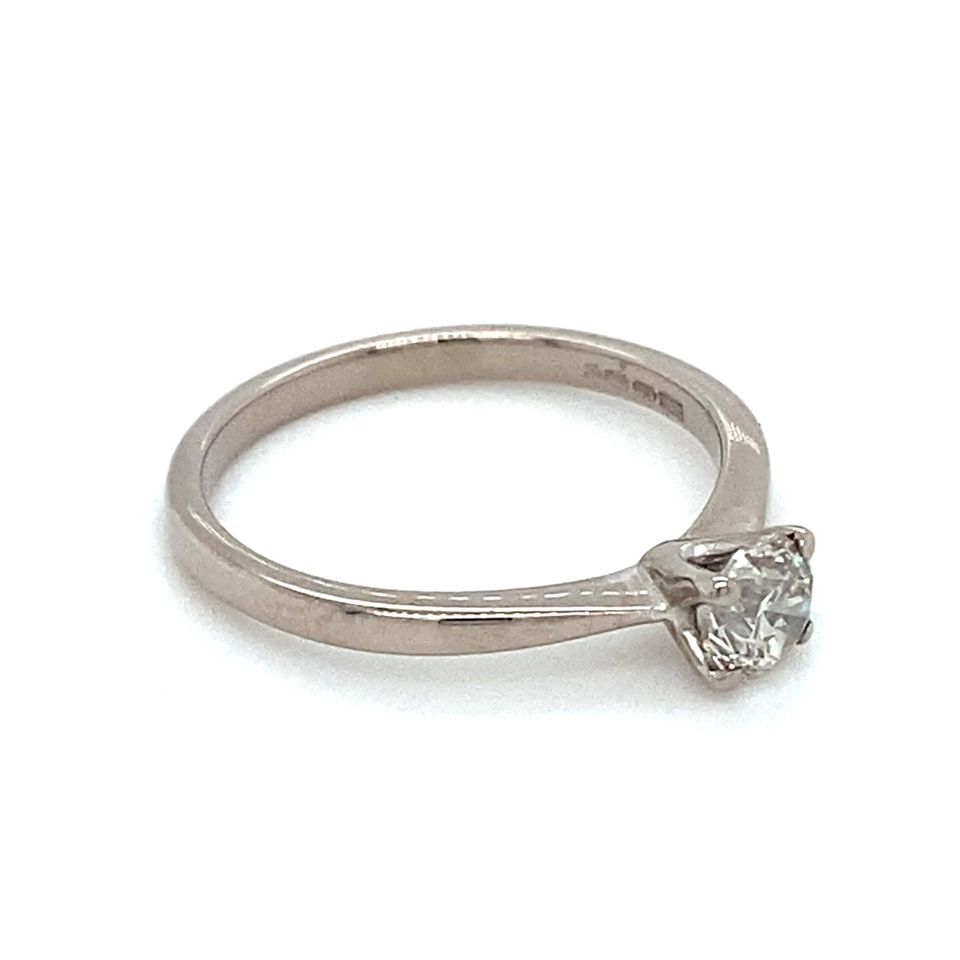 Verlobungsring Brillantring 0,35ct 750 Weißgold RG.50 18Karat Dia