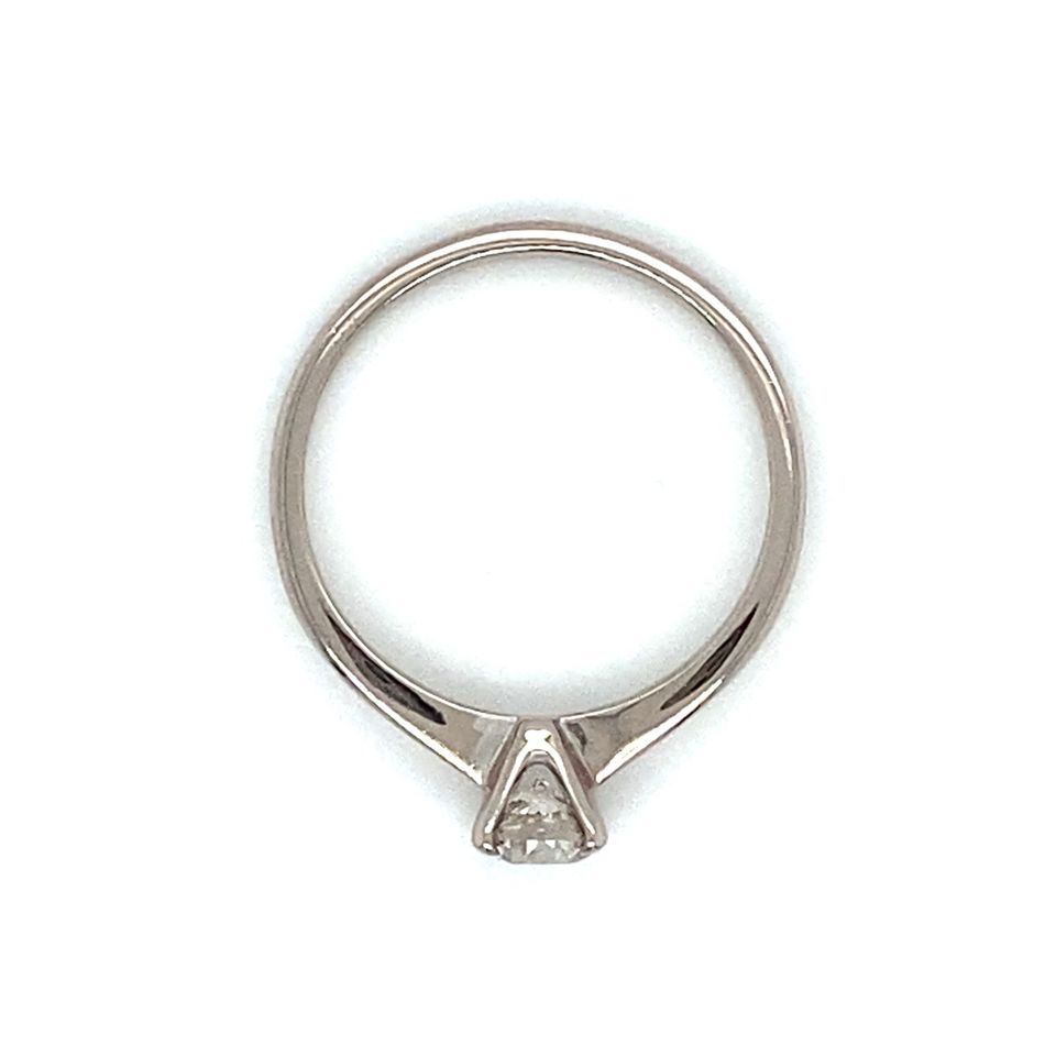 Verlobungsring Brillantring 0,35ct 750 Weißgold RG.50 18Karat Dia