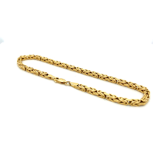 Königsarmband 14Karat Goldkette 585er Gelbgold 22cm