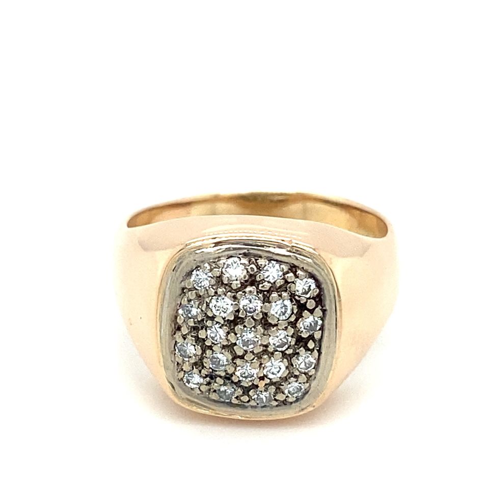 Brillantring Goldring 585er Gelbgold 14Karat Ring RG.56 Diamanten