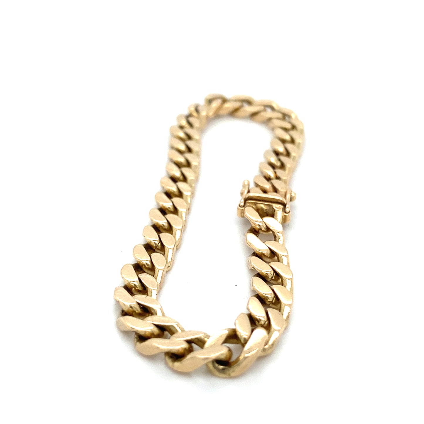 Panzer Armband 585 FBM Goldarmband 14Karat Goldschmuck 17,5cm x 5mm