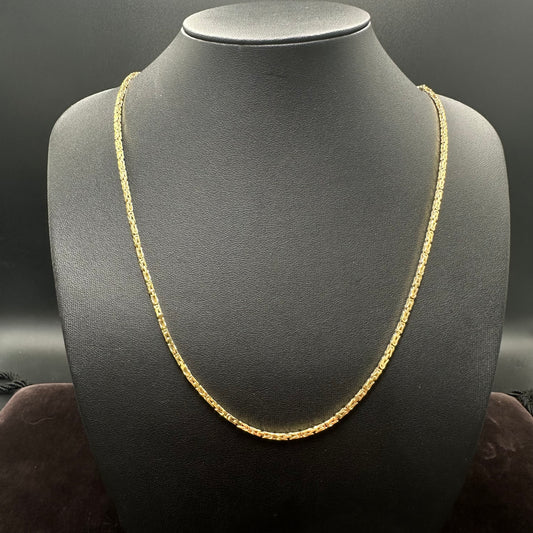 Königskette 585 Goldkette 14Karat 90cm x 2mm Gelbgold
