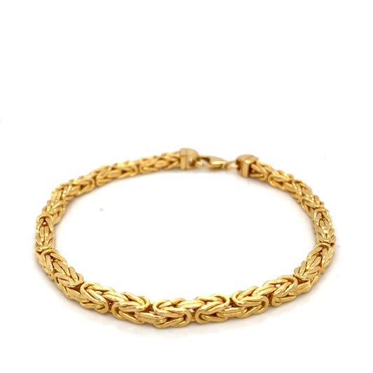 Königsarmband 585er Gelbgold 14Karat Goldarmband 22cm x 4mm