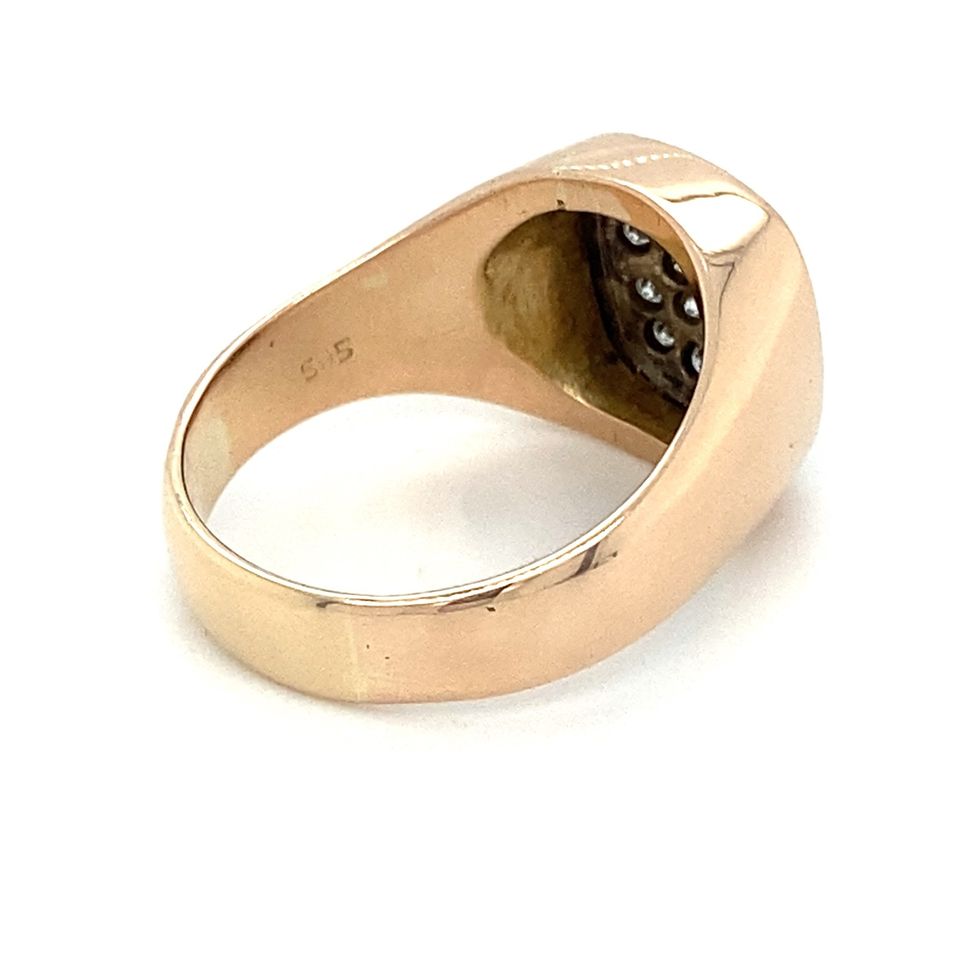 Brillantring Goldring 585er Gelbgold 14Karat Ring RG.56 Diamanten