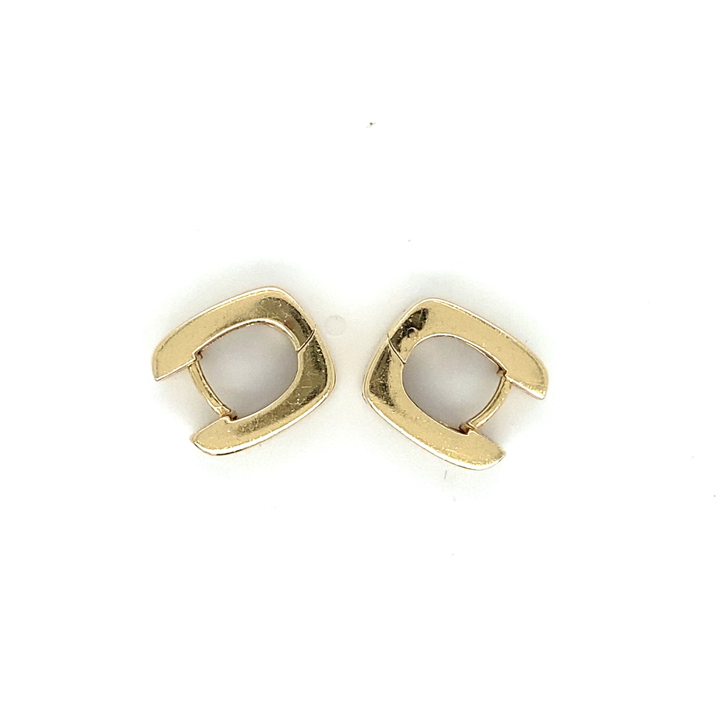Creolen 0,24ct Brillanten 750er Gelbgold 18 Karat 13mm x 15mm Ohrringe Ohrstecker
