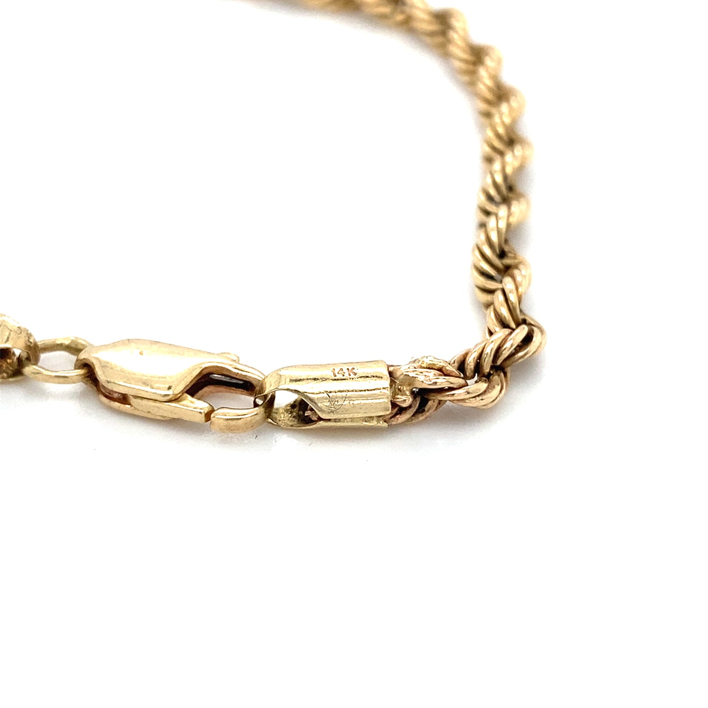 Kordel Armband 585 14Karat Goldarmband 19cm x 2mm Echtschmuck