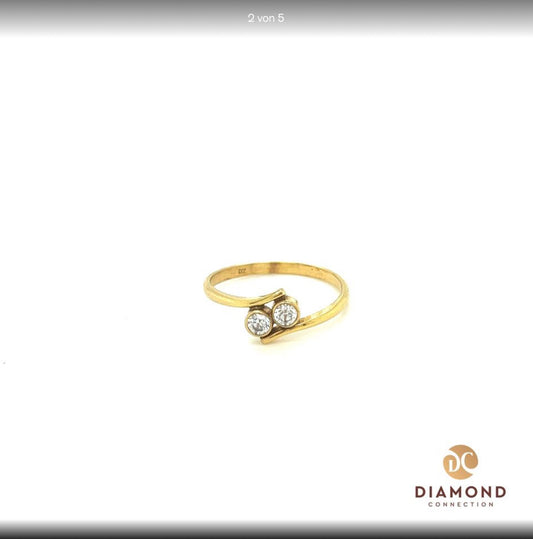 Diamant Ring RG 55 8Karat 333 Gold Goldring Damen Schmuck
