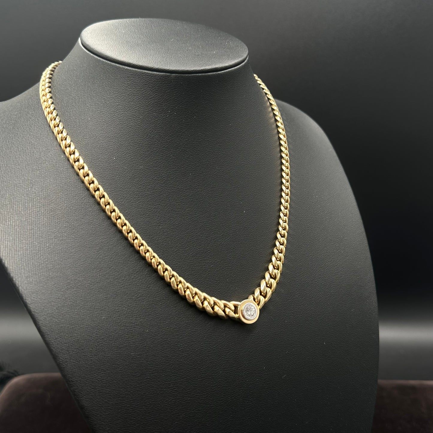 Brillanten Collier 0,53ct Brillant 750er Gelbgold 18 Karat mit Wertgutachten über: 18580€