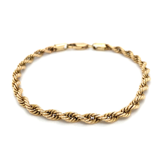 Kordel Armband 585 14Karat Goldarmband 19cm x 2mm Echtschmuck