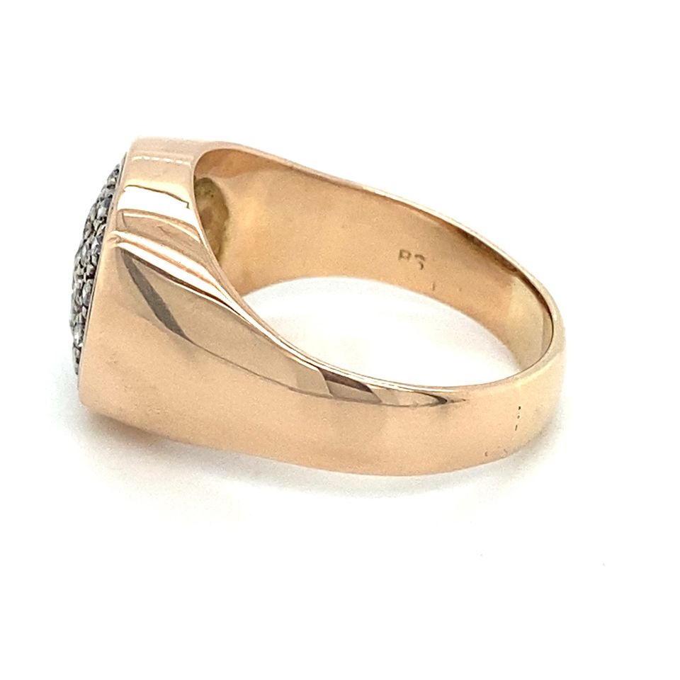 Brillantring Goldring 585er Gelbgold 14Karat Ring RG.56 Diamanten