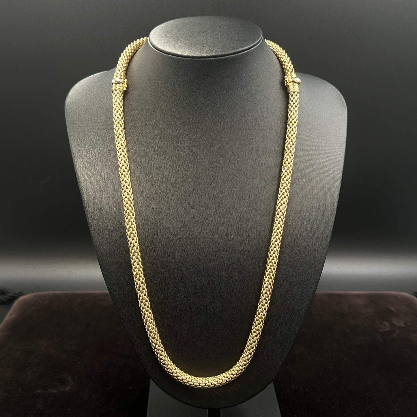 FOPE Kette 45cm + Armband 20cm 750er Gelbgold 18Karat Designer Fope Collier Schmuck Set