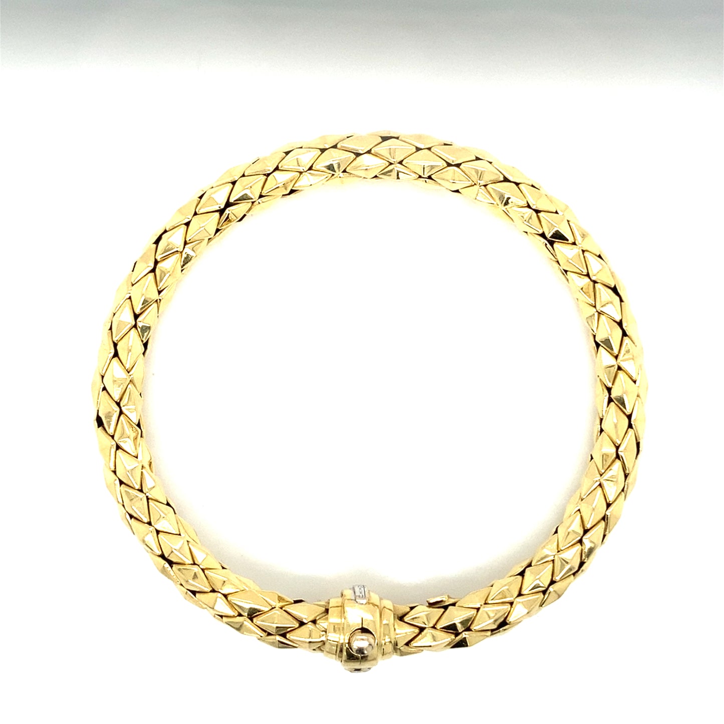 Chimento Armband 750er Gelbgold 18Karat Armreif 20cm x 6mm mit Zertifikat