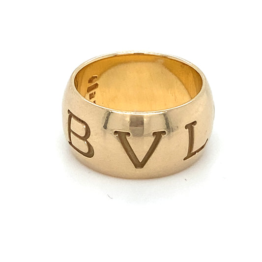BVLGARI Designer Ring 750er Gelbgold 18Karat Goldring